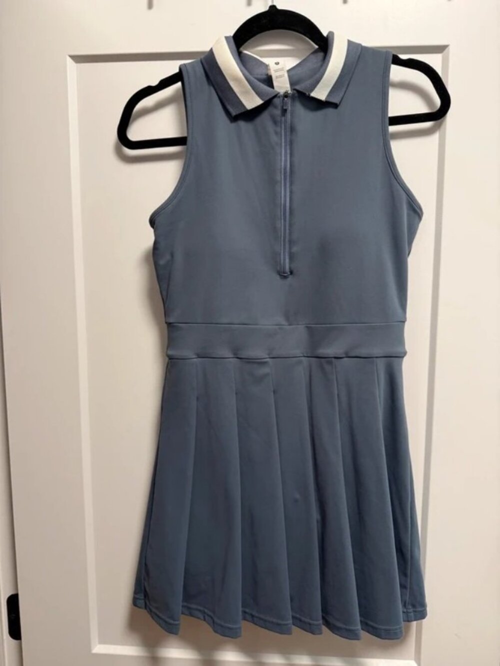 Gold Hinge Sleeveless Athletic Dress - Gray, Size S
